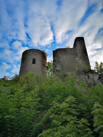 zur Burgruine ist es gar nicht so weit