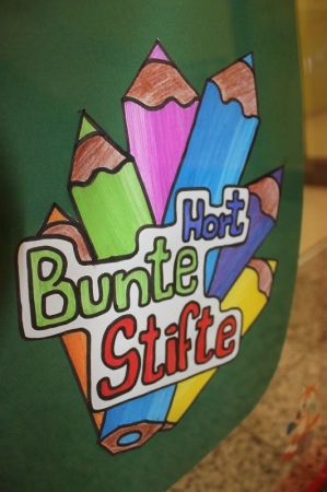 ...im Hort Bunte Stifte