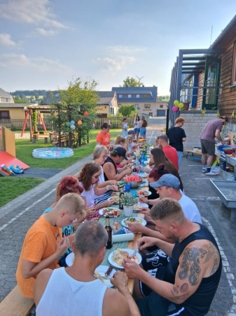 Gemeinsames Grillen