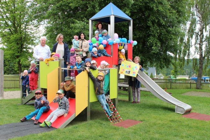 Einweihung Kletterturm