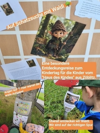 Am Morgen erhielt jede Gruppe Post von Waldi