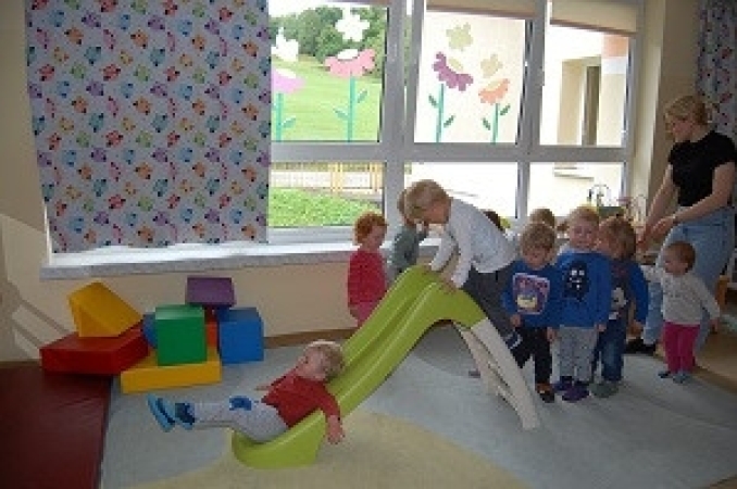 Rutschspaß bei den Jüngsten