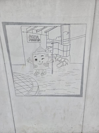 Projekt - Gestaltung der Mauer vor der Schule