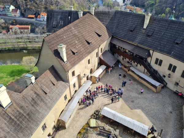 Blick in den Burghof